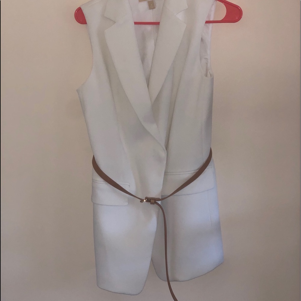 Michael Michael Kors White Blazer Wrap Dress